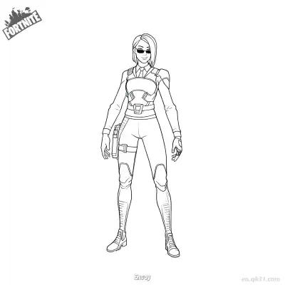 Free printable Envoy 02 Coloring Page - Free PDF Printable Fortnite Coloring Sheets coloring page